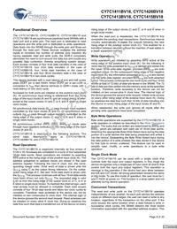 CY7C1415BV18-250BZI Datasheet Page 8