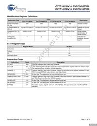 CY7C1415BV18-250BZI Datasheet Page 17