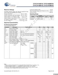 CY7C1415BV18-250BZI Datasheet Page 20