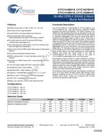 CY7C1420BV18-200BZCT Datasheet Cover