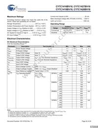 CY7C1420BV18-200BZCT Datasheet Page 20