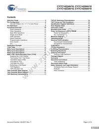 CY7C1423AV18-267BZC Datasheet Page 4