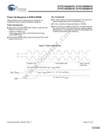 CY7C1423AV18-267BZC Datasheet Page 21