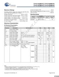 CY7C1423BV18-250BZC Datasheet Page 20