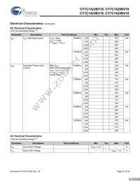 CY7C1423BV18-250BZC Datasheet Page 21