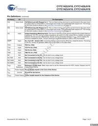 CY7C1423JV18-267BZXCT Datasheet Page 7