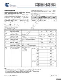 CY7C1423JV18-267BZXCT Datasheet Page 20