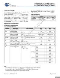 CY7C1424AV18-250BZCT Datasheet Page 20
