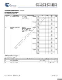 CY7C1426AV18-250BZC Datasheet Page 21