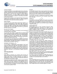 CY7C1441AV33-133AXCT Datasheet Page 13