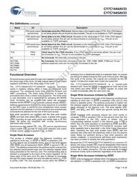 CY7C1444AV33-167AXCT Datasheet Page 7