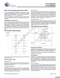 CY7C1444AV33-167AXCT Datasheet Page 11