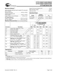 CY7C144AV-25JXC Datasheet Page 7