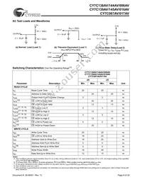 CY7C144AV-25JXC Datasheet Page 8