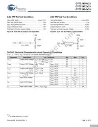 CY7C1470V33-167BZXI Datasheet Page 14