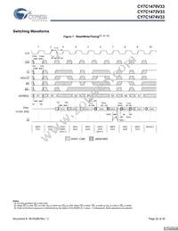 CY7C1470V33-167BZXI Datasheet Page 22