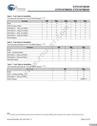 CY7C1471BV25-133AXCT Datasheet Page 12