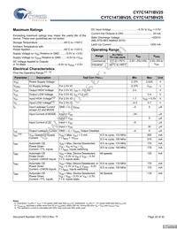 CY7C1471BV25-133AXCT Datasheet Page 20