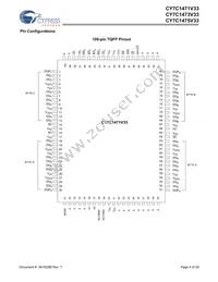 CY7C1471V33-117AXC Datasheet Page 4