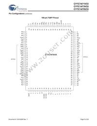 CY7C1471V33-117AXC Datasheet Page 5