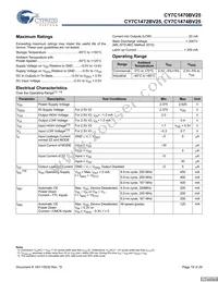 CY7C1474BV25-200BGIT Datasheet Page 19