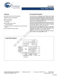 CY7C148-35PC Datasheet Cover