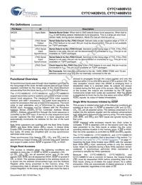 CY7C1480BV33-167BZI Datasheet Page 8