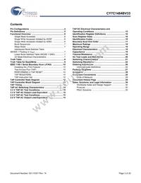 CY7C1484BV33-250BZXC Datasheet Page 3
