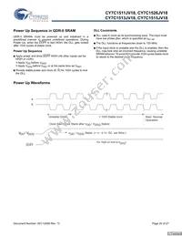 CY7C1513JV18-300BZC Datasheet Page 20