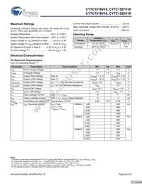 CY7C1520V18-200BZCT Datasheet Page 20