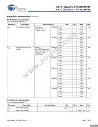 CY7C1523AV18-250BZC Datasheet Page 21