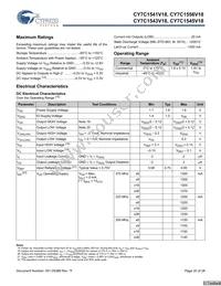 CY7C1545V18-375BZC Datasheet Page 20