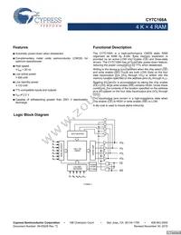 CY7C168A-20PXC Datasheet Cover