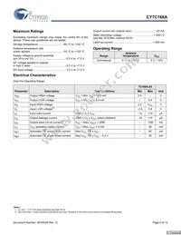 CY7C168A-20PXC Datasheet Page 4