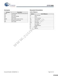 CY7C168A-20PXC Datasheet Page 10