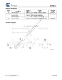 CY7C187-15PXC Datasheet Page 7