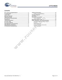 CY7C199CNL-15VXIT Datasheet Page 2