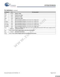 CY7C21701KV18-400BZXC Datasheet Page 6