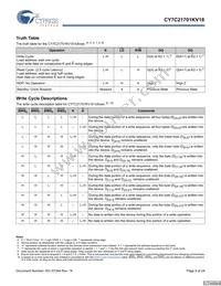 CY7C21701KV18-400BZXC Datasheet Page 9