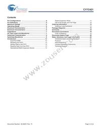 CY7C421-20JXI Datasheet Page 3