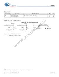 CY7C421-20JXI Datasheet Page 7