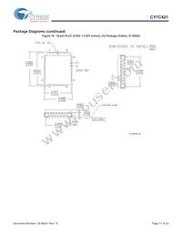 CY7C421-20JXI Datasheet Page 17