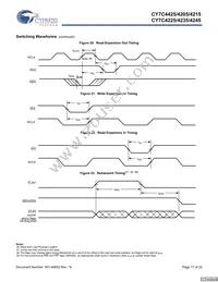 CY7C4225-15AXCT Datasheet Page 17