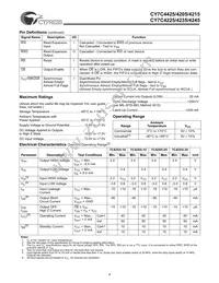 CY7C4245-15ASC Datasheet Page 4