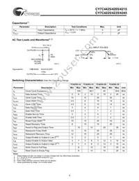 CY7C4245-15ASC Datasheet Page 5