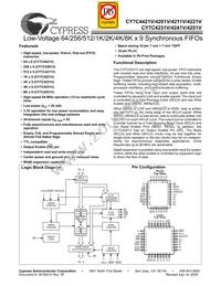 CY7C4251V-25AXC Datasheet Cover