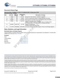 CY7C4255-15AXC Datasheet Page 23