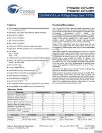 CY7C4275V-15ASC Datasheet Cover