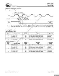 CY7C4291-10JXC Datasheet Page 14