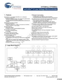 CY7C60223-PXC Datasheet Cover